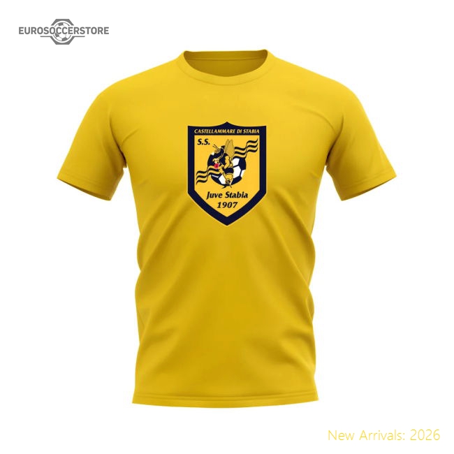 Juve Stabia Badge T-shirt (Yellow)-The Soccer Shirt Hub