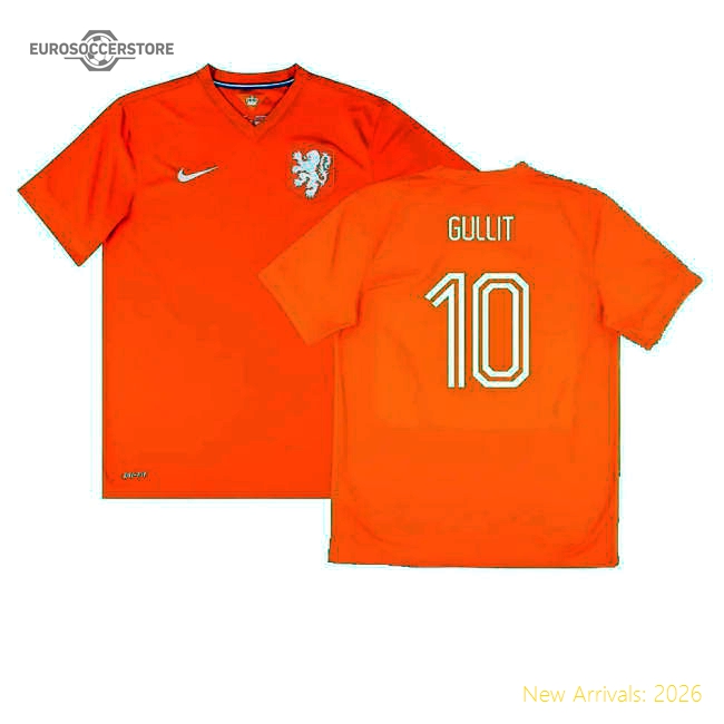 Holland 2014-15 Home Shirt (Good) (Gullit 10)-The Soccer Shirt Hub