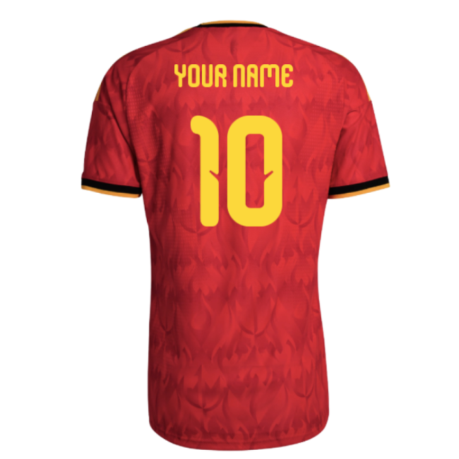 2026-2027 Belgium Authentic Home Shirt (Your Name)-The Soccer Shirt Hub