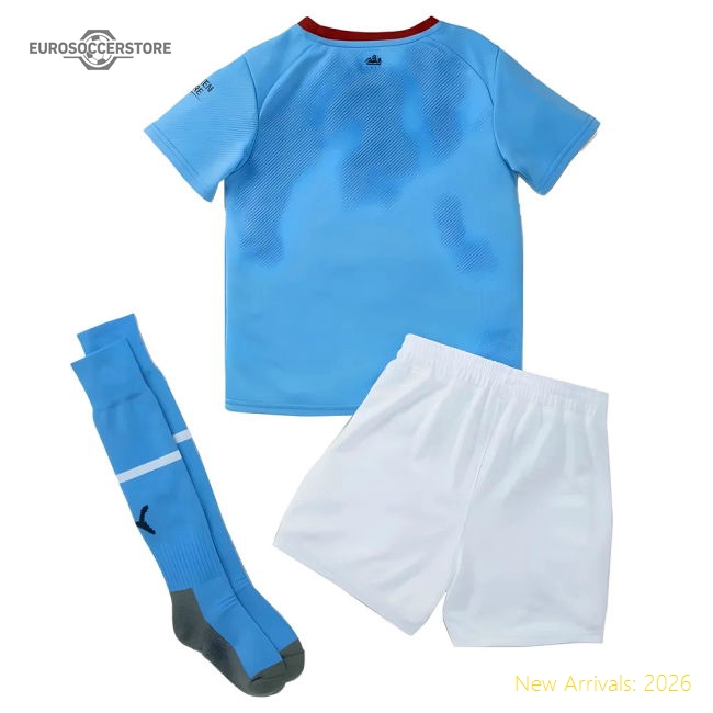2022-2023 Man City Home Mini Kit (HAALAND 9)-The Soccer Shirt Hub