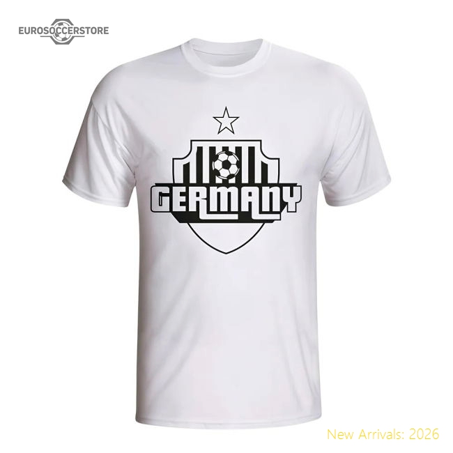 Germany Country Logo T-shirt (white) - Kids-The Soccer Shirt Hub