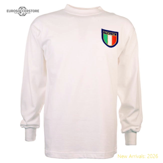 Italy 1960s Away Retro Football Shirt-The Soccer Shirt Hub