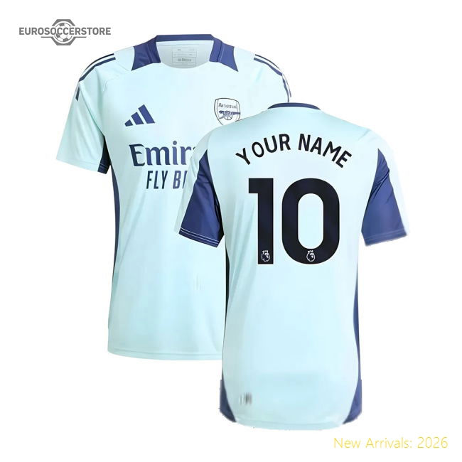 2024-2025 Arsenal Training Jersey (Clear Aqua) (Your Name)-The Soccer Shirt Hub
