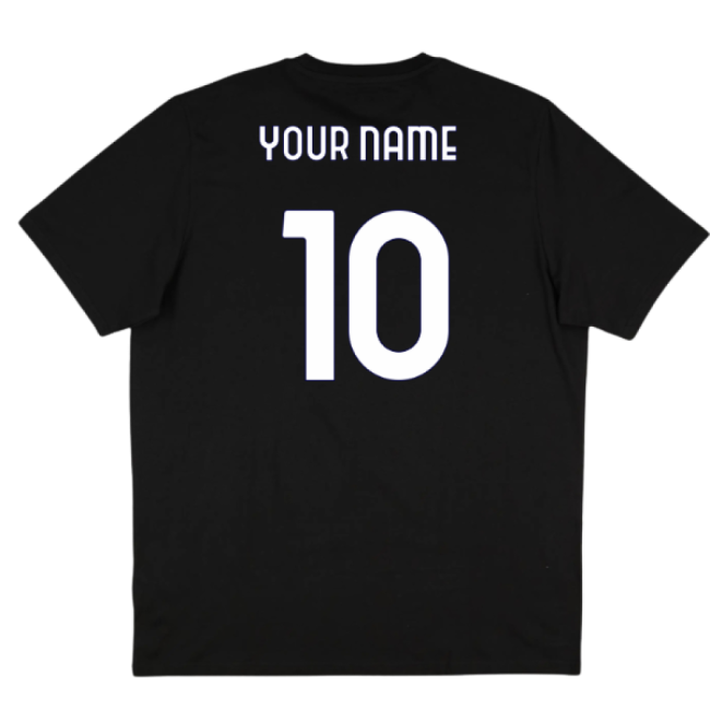 2025-2026 Juventus Seasonal Graphic Tee (Black) (Your Name)-The Soccer Shirt Hub