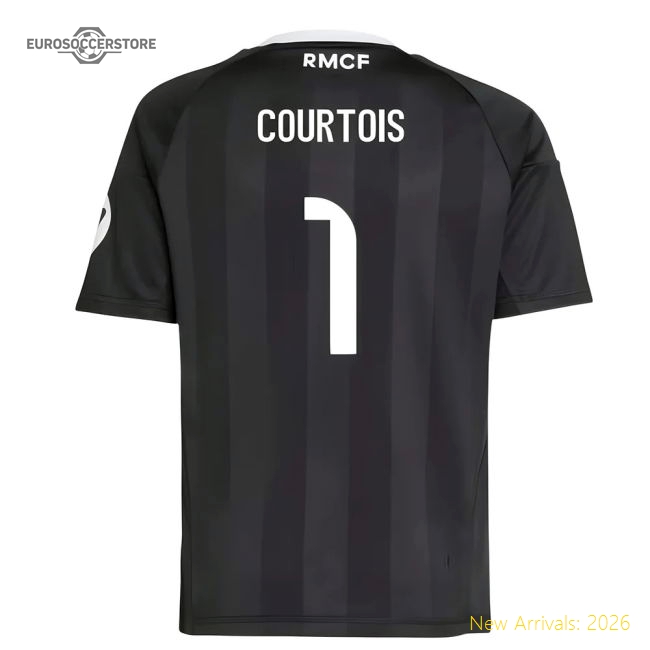 2025-2026 Real Madrid Third Goalkeeper Shirt (Kids) (Courtois 1)-The Soccer Shirt Hub