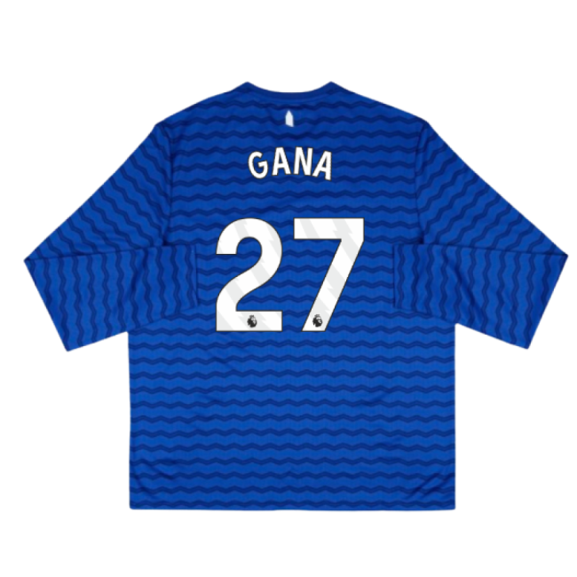 2025-2026 Everton Home Long Sleeve Shirt (Gana 27)-The Soccer Shirt Hub