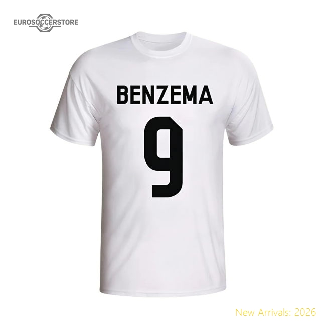 Karim Benzema Real Madrid Hero T-shirt (white) - Kids-The Soccer Shirt Hub