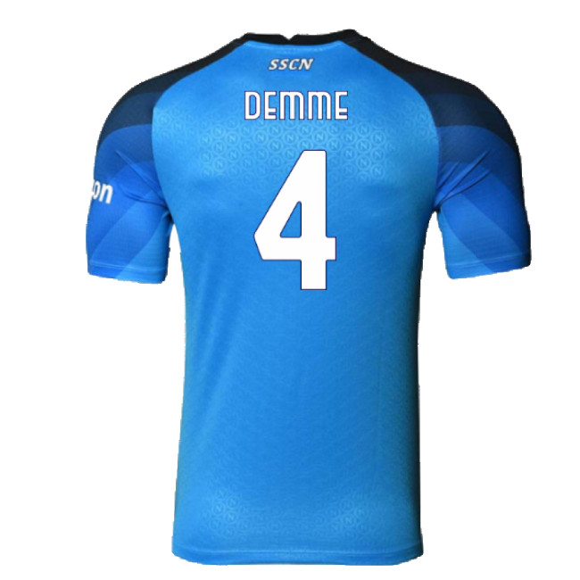 Napoli 2022-23 Player Issue Home Shirt (3XL) (Demme 4) (Excellent)-The Soccer Shirt Hub