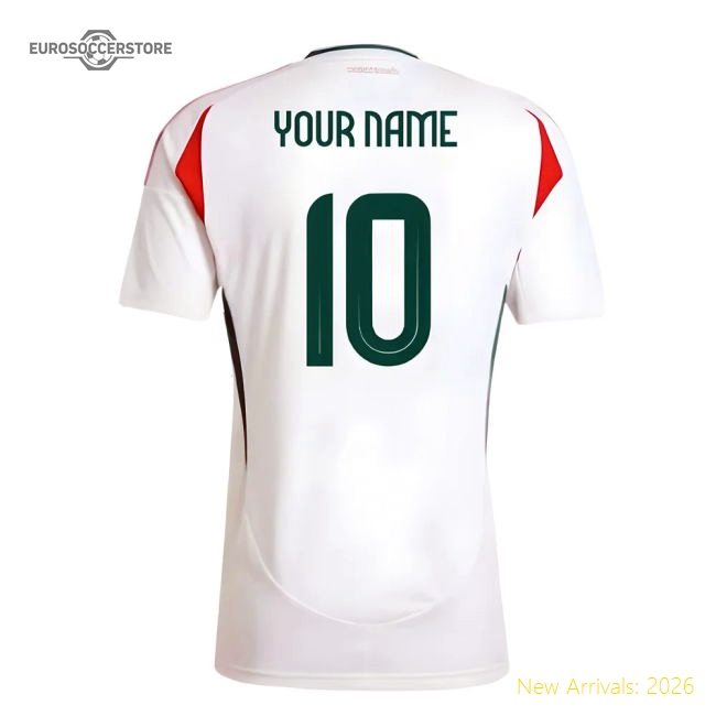 2024-2025 Hungary Away Shirt (Your Name)-The Soccer Shirt Hub
