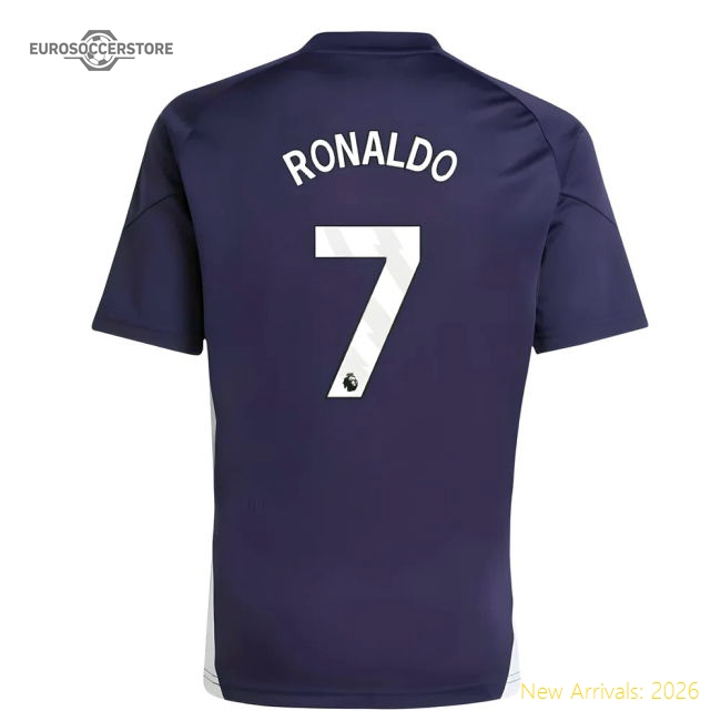 2025-2026 Man Utd Training Jersey (Aurora Plum) - Kids (Ronaldo 7)-The Soccer Shirt Hub