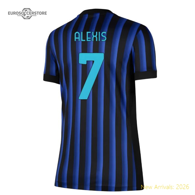2025-2026 Inter Milan Home Shirt (Womens) (Alexis 7)-The Soccer Shirt Hub