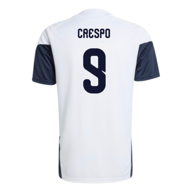 2026-2027 Argentina Training Jersey (White) (Crespo 9)-The Soccer Shirt Hub