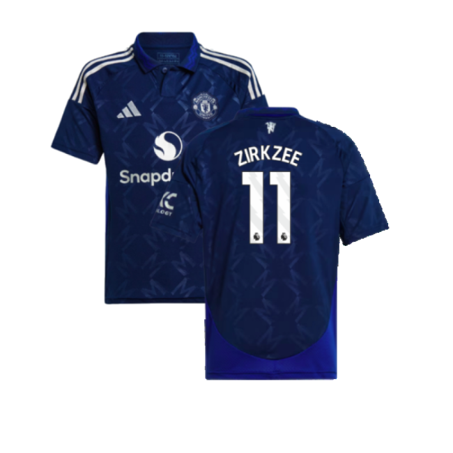 2024-2025 Man Utd Away Shirt (Kids) (Zirkzee 11)-The Soccer Shirt Hub