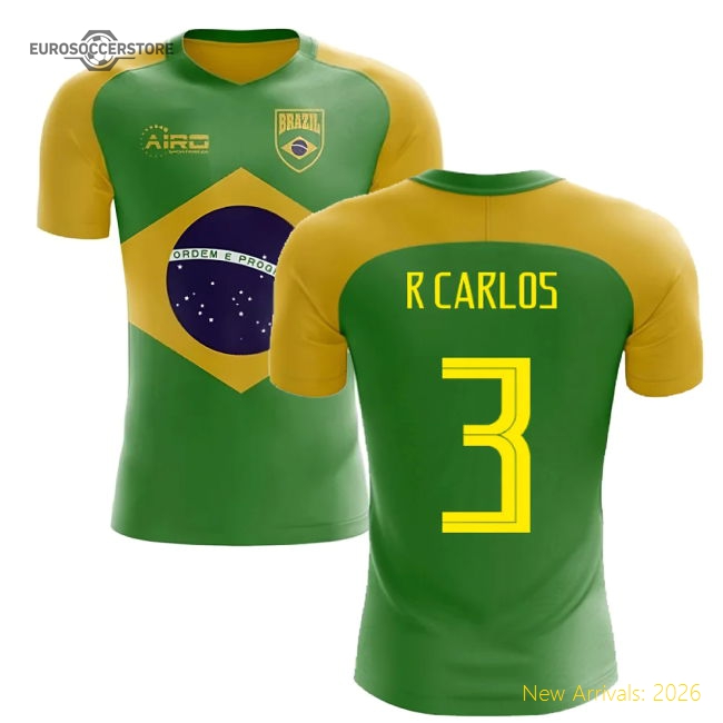 2025-2026 Brazil Flag Concept Football Shirt (R Carlos 3)-The Soccer Shirt Hub