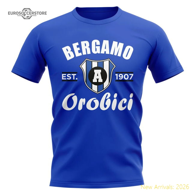 Atalanta Established Football T-Shirt (Royal)-The Soccer Shirt Hub