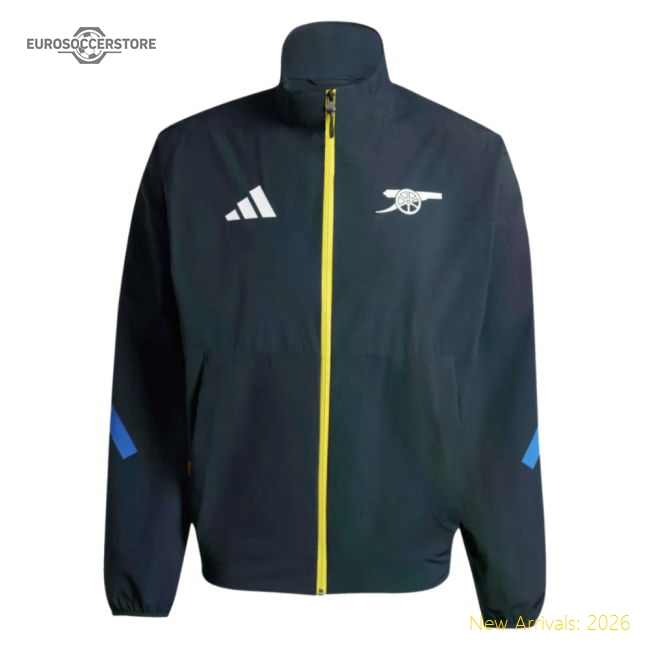 2025-2026 Arsenal Anthem Jacket (Night Navy)-The Soccer Shirt Hub