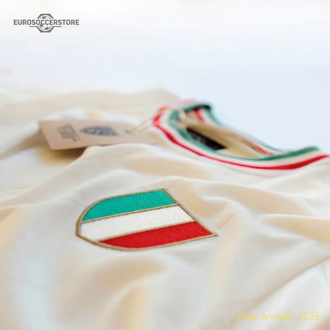 Vintage Italy Gli Azzurri Away Soccer Jersey-The Soccer Shirt Hub