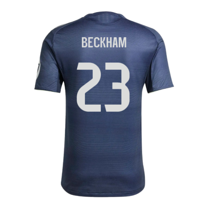 2025-2026 Real Madrid Authentic Away Shirt (Beckham 23)-The Soccer Shirt Hub