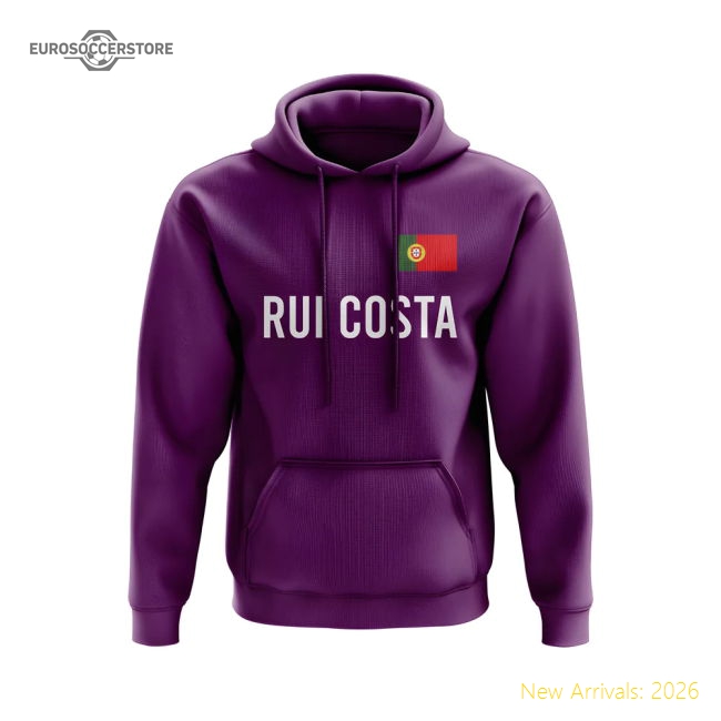 Rui Costa Fiorentina Name Hoody (Purple)-The Soccer Shirt Hub