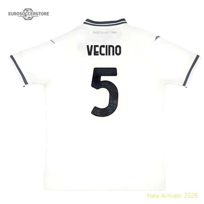 2025-2026 Lazio Away Shirt (Vecino 5)-The Soccer Shirt Hub