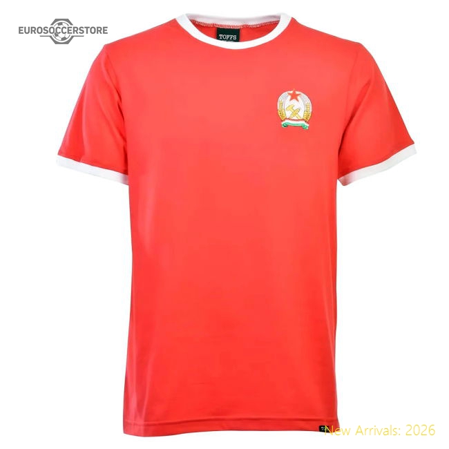 Hungary 12th Man T-Shirt - Red/White Ringer-The Soccer Shirt Hub