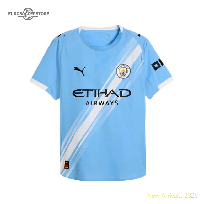 2025-2026 Man City Authentic Home Shirt (Kovacic 8)-The Soccer Shirt Hub