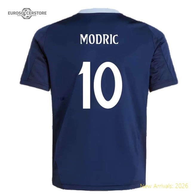 2024-2025 Real Madrid Training Jersey (Navy) - Kids (Modric 10)-The Soccer Shirt Hub
