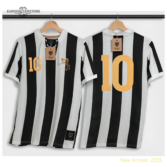 Turin Del Piero Retro Shirt with Laces La Zebra-The Soccer Shirt Hub