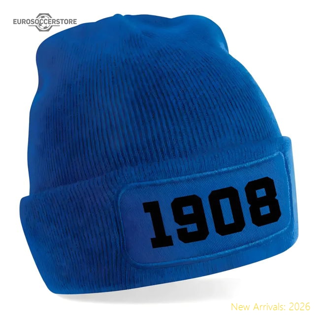 Milan 1908 Football Beanie Hat (Blue)-The Soccer Shirt Hub