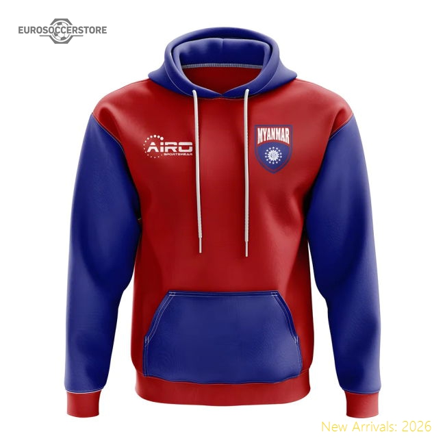 Myanmar Concept Country Football Hoody (Red)-The Soccer Shirt Hub