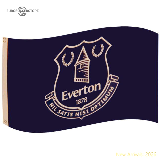 Everton FC Core Crest Flag-The Soccer Shirt Hub