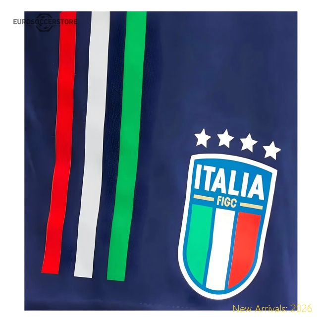 2024-2025 Italy Training Shorts (Navy)-The Soccer Shirt Hub