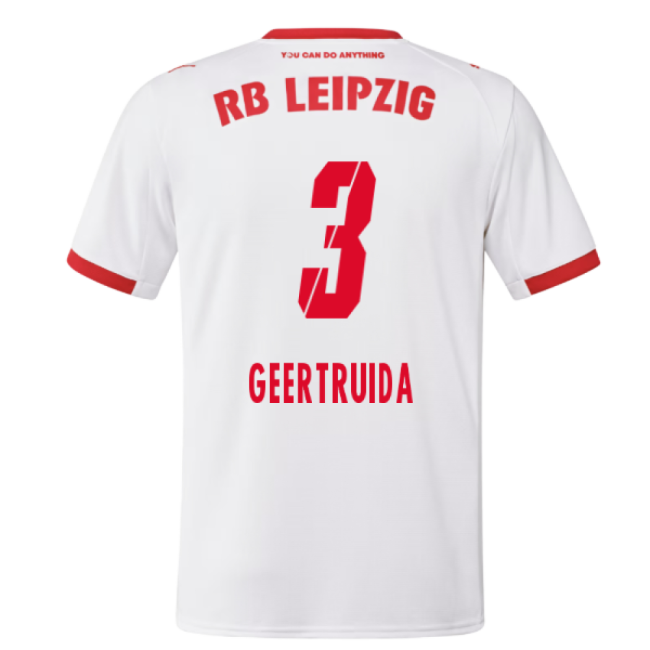 2025-2026 Red Bull Leipzig Home Shirt (Geertruida 3)-The Soccer Shirt Hub