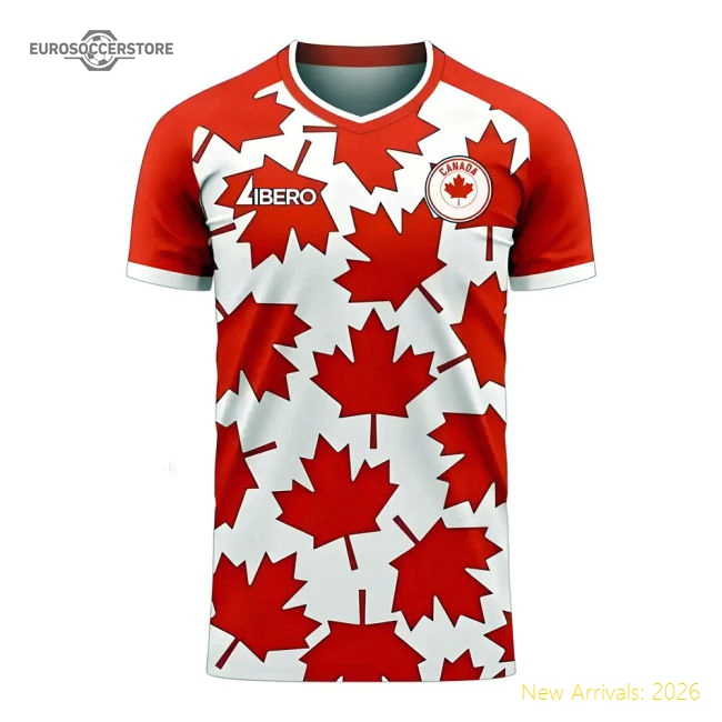 Canada 2025-2026 Home Concept Football Kit (Libero) - Womens-The Soccer Shirt Hub