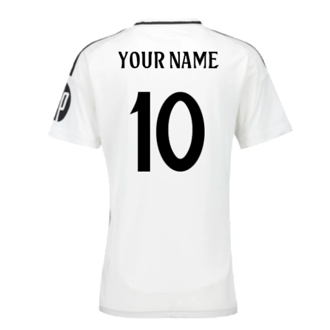 2024-2025 Real Madrid Home Shirt (Womens) (Your Name)-The Soccer Shirt Hub