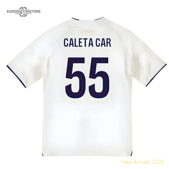 2025-2026 Olympique Lyon Home Shirt (Kids) (Caleta Car 55)-The Soccer Shirt Hub