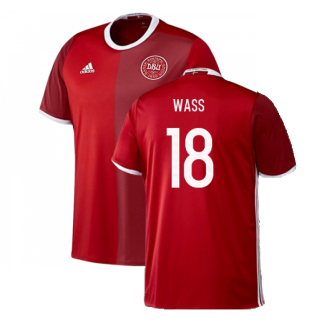 Denmark 2016-17 Home Shirt ((Excellent) 3XL) (Wass 18)-The Soccer Shirt Hub