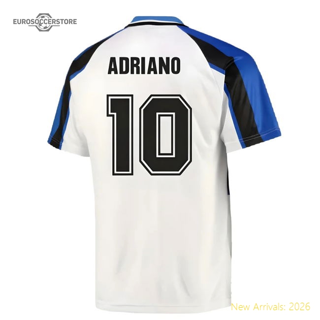 1996 Inter Milan Away Shirt (ADRIANO 10)-The Soccer Shirt Hub