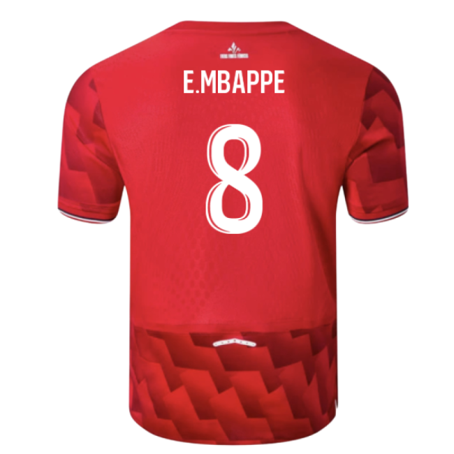 2025-2026 Lille Home Shirt (E.Mbappe 8)-The Soccer Shirt Hub