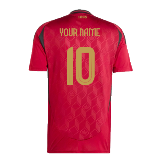 2024-2025 Belgium Home Fan Shirt (Kids) (Your Name)-The Soccer Shirt Hub