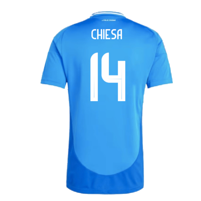 2024-2025 Italy Home Shirt (CHIESA 14)-The Soccer Shirt Hub