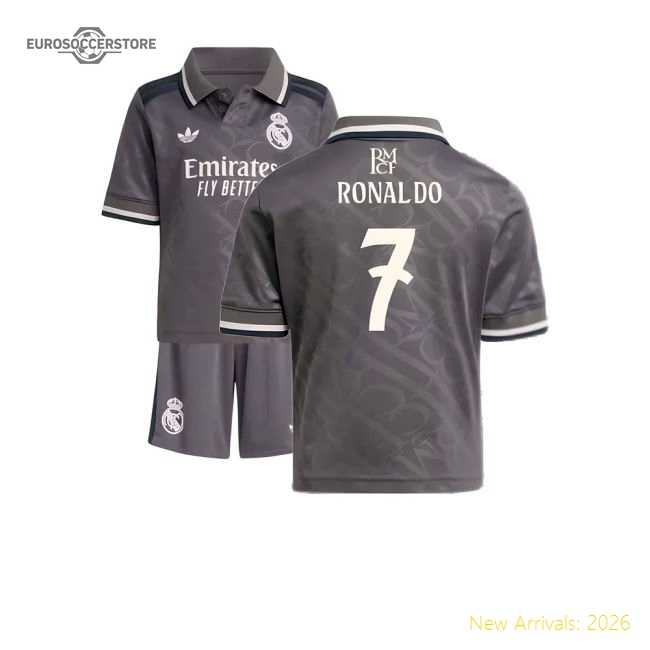 2024-2025 Real Madrid Third Mini Kit (Ronaldo 7)-The Soccer Shirt Hub
