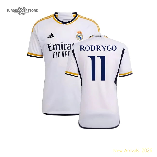 2023-2024 Real Madrid Home Shirt (Rodrygo 11)-The Soccer Shirt Hub