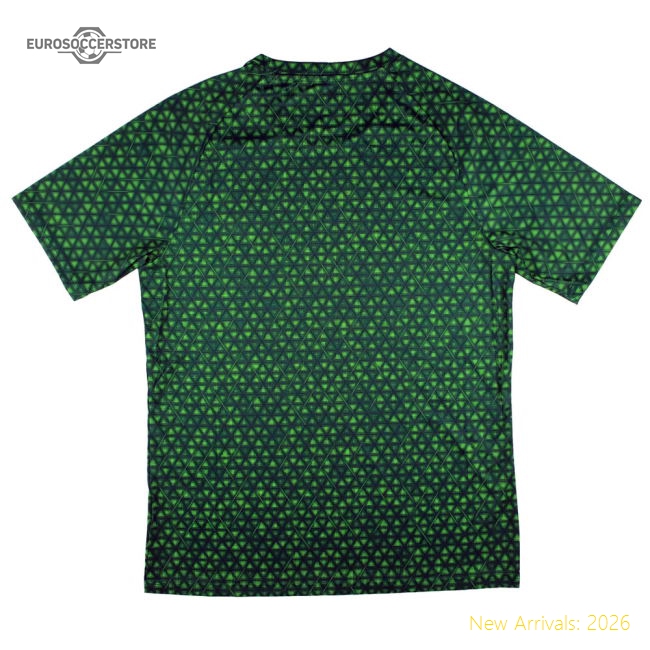2025-2026 Man City Warm Up Jersey (Green Terrain)-The Soccer Shirt Hub
