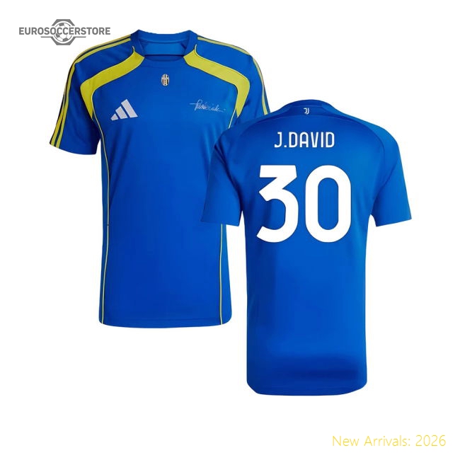 2025-2026 Juventus UBP Jersey (Royal) (J.David 30)-The Soccer Shirt Hub
