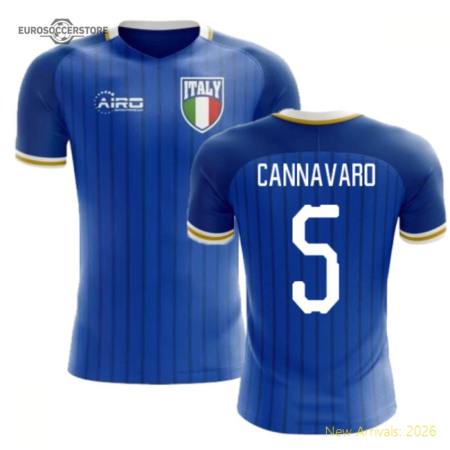 2025-2026 Italy Home Concept Football Shirt (Cannavaro 5)-The Soccer Shirt Hub