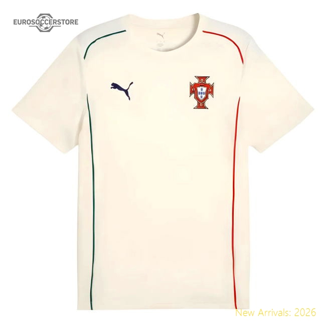 2025-2026 Portugal Casuals Tee (Sugared Almond)-The Soccer Shirt Hub