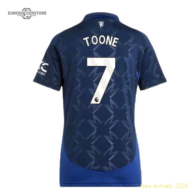 2024-2025 Man Utd Away Shirt (Womens) (Toone 7)-The Soccer Shirt Hub