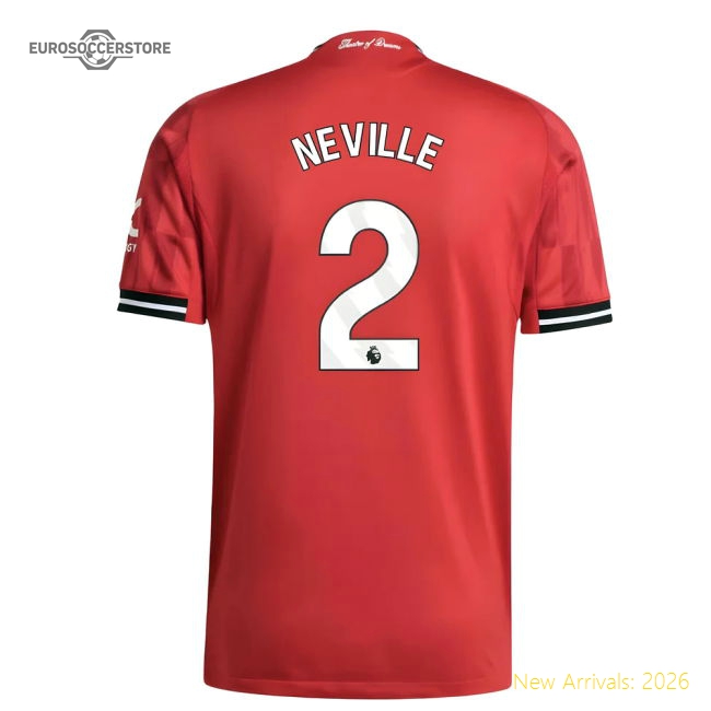 2025-2026 Man Utd Authentic Home Shirt (Neville 2)-The Soccer Shirt Hub
