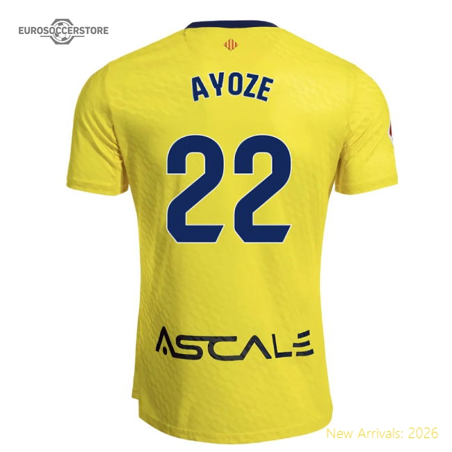 2025-2026 Villarreal Home Shirt (Ayoze 22)-The Soccer Shirt Hub